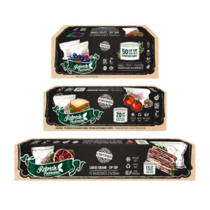 Compostable ZipTop Food Storage Bags - 3 Size Combo