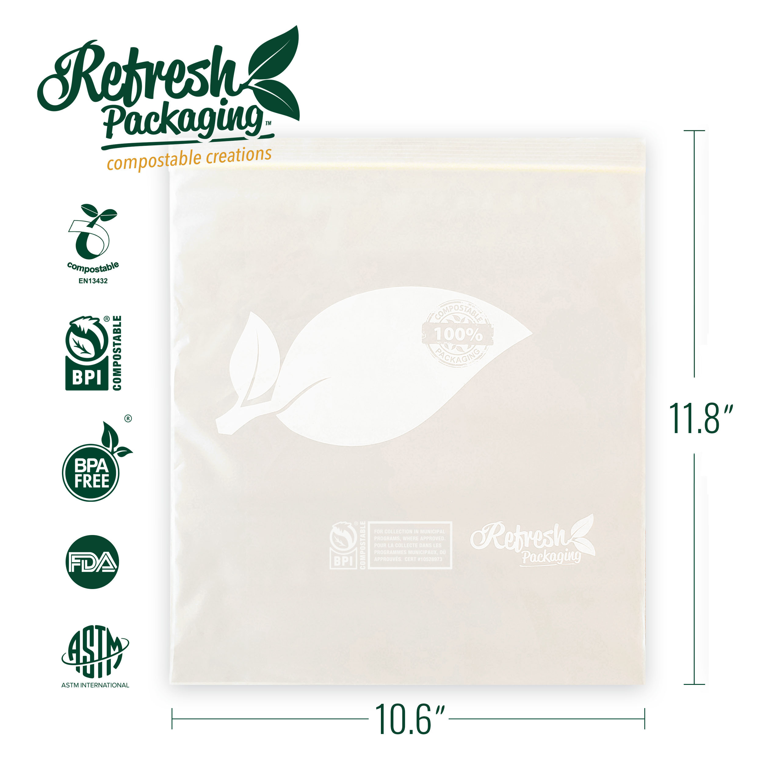 Large Compostable ZipTop Food Storage Bags - 2 Pack - 30 Bags Total - Image 7